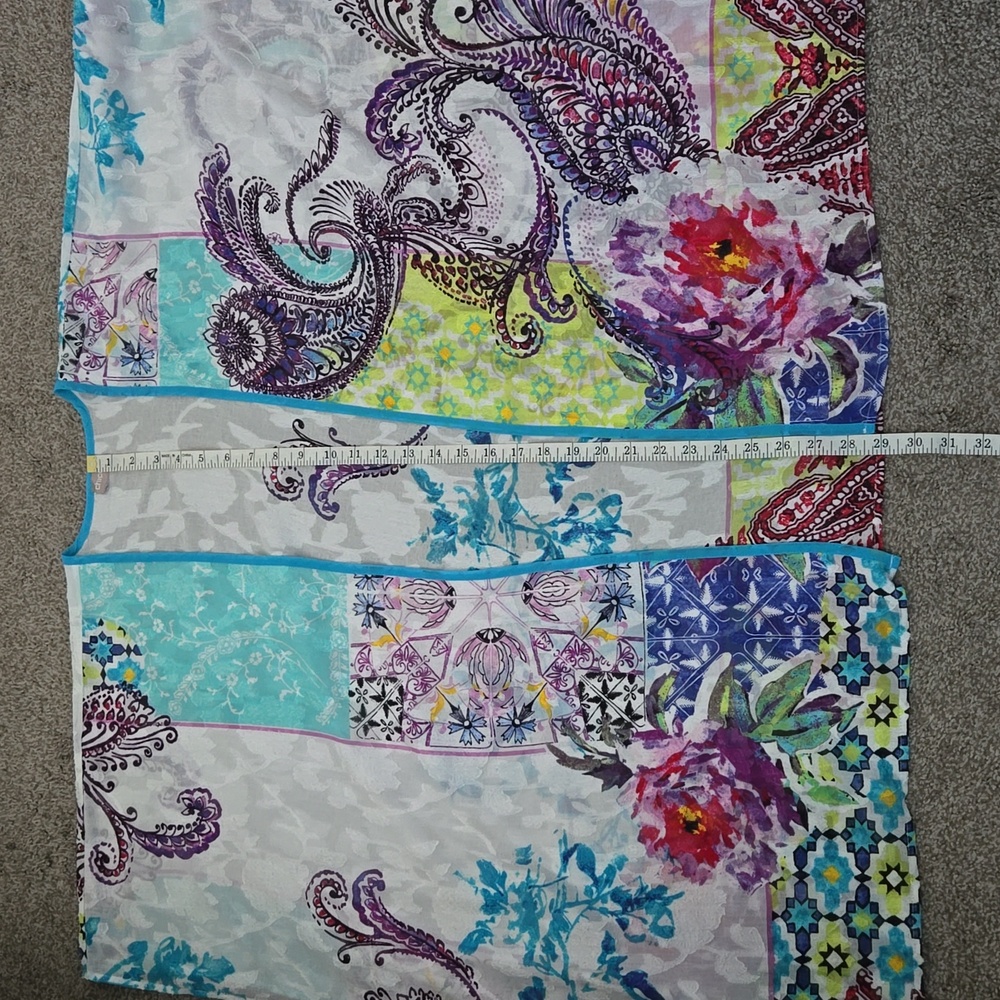 Chico's Multi-Colored Patterned Kimono - image 7